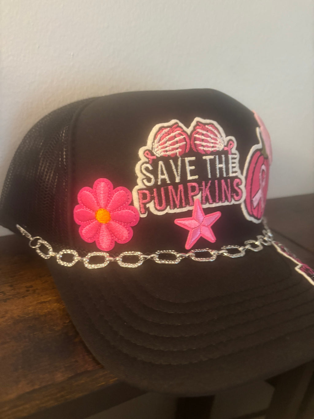 Save the pumpkins! Breast cancer awareness!